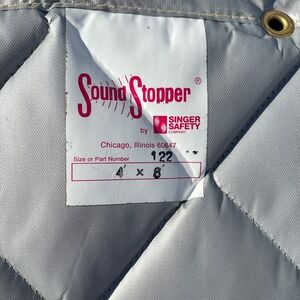 Singer Safety Sound Stopper 122 Industrial Acoustic Blankets 4x8 Double Lined